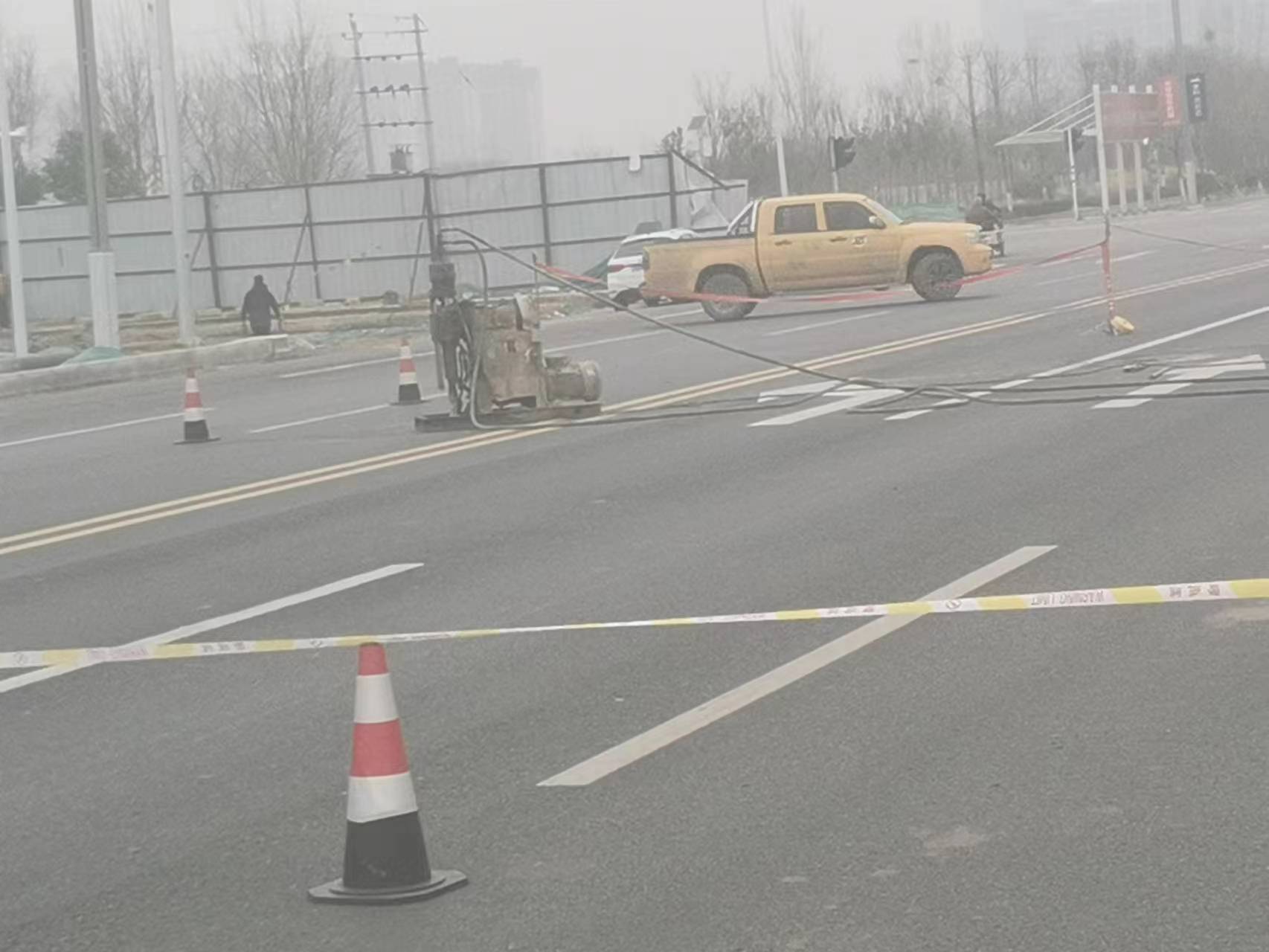 新城公路路基沉陷注浆